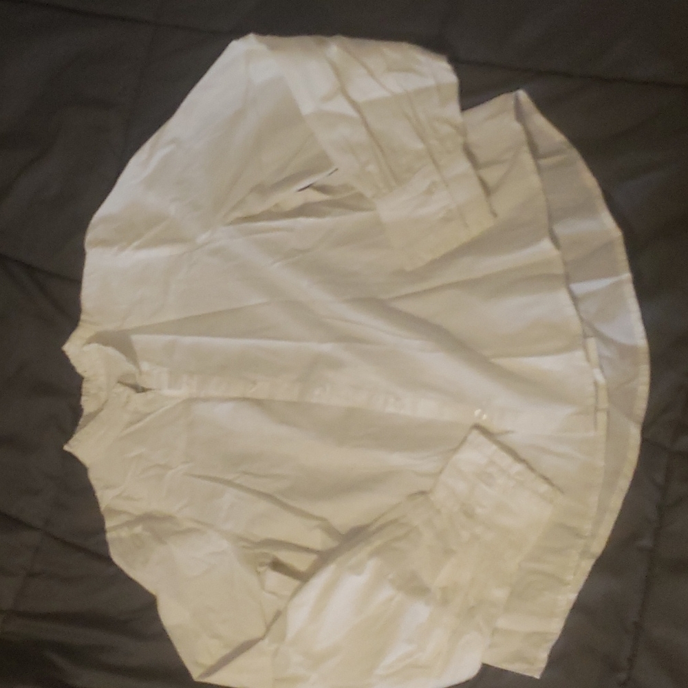 Womans XS White Button Down Blouse